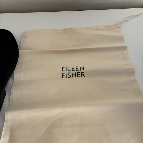 Eileen Fisher Baret Black Suede Shoes - Picture 6 of 7